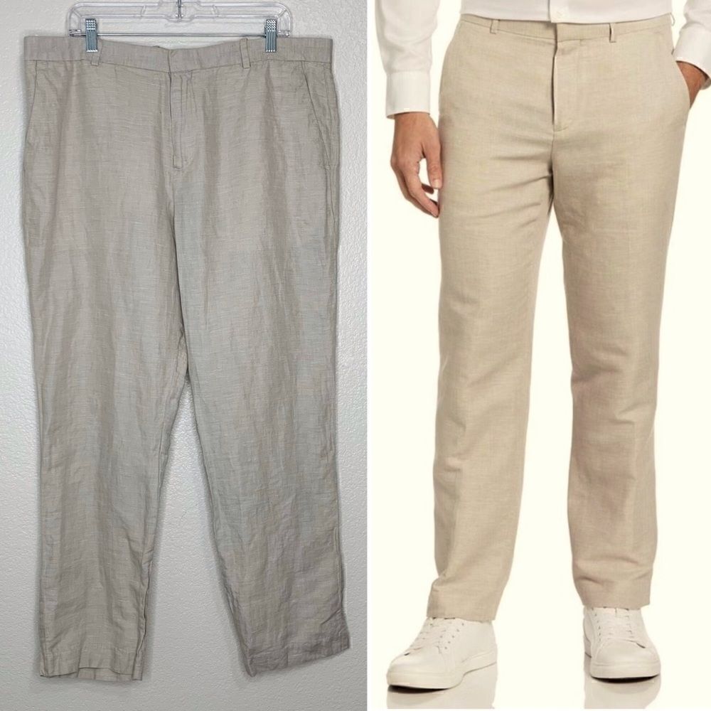 Perry Ellis Linen Blend Men’s Pants, Size 38 x 32